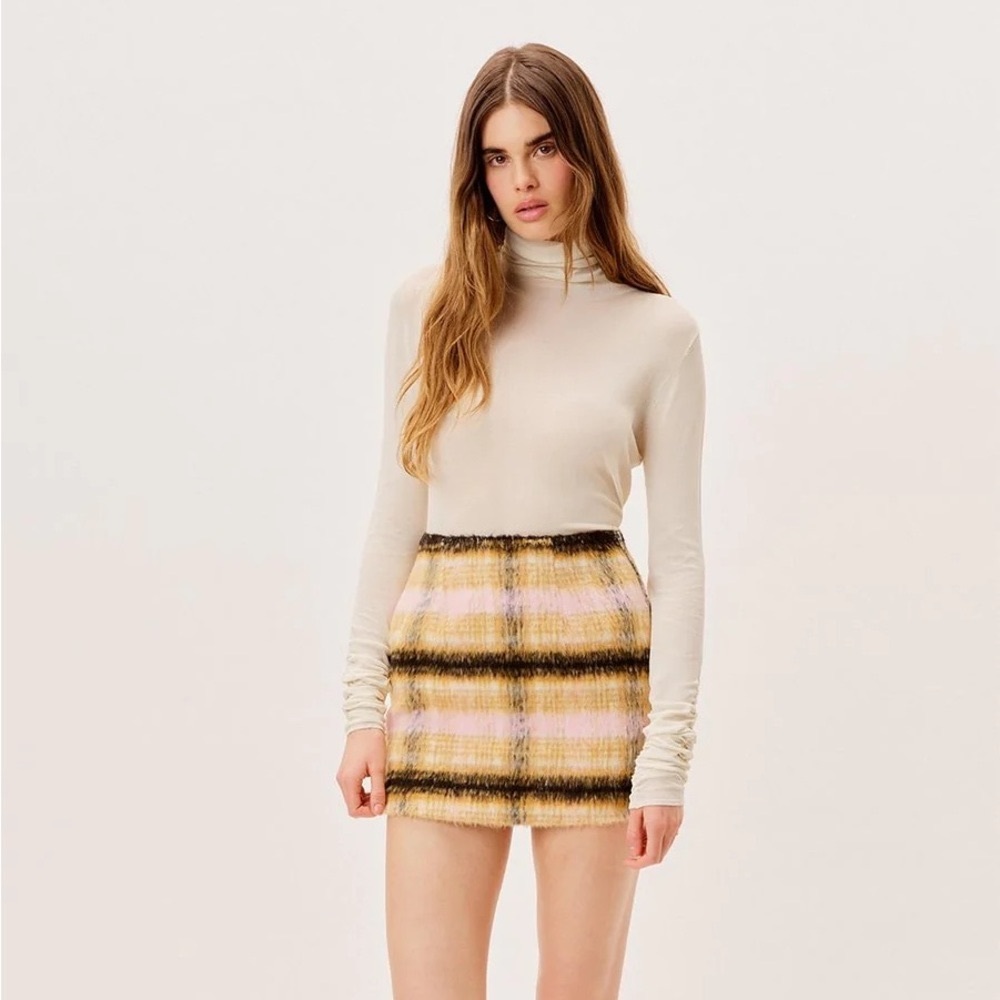 NWT For Love & Lemons Rachel Mini Skirt XS